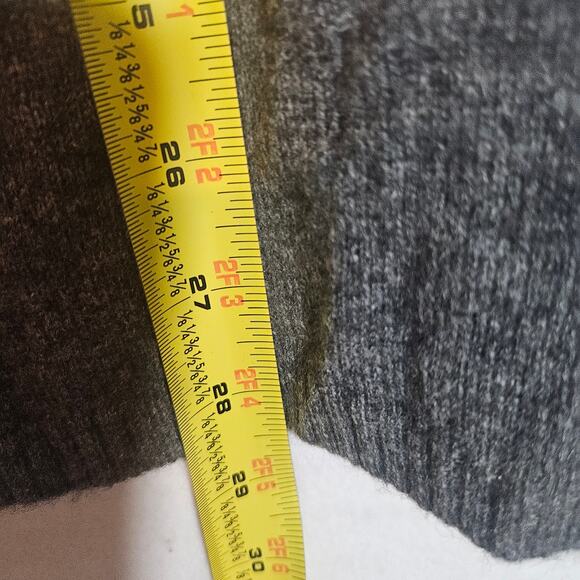 Fenn Wright Manson 100% Cashmere Gray Cardigan with Faux Leather Buckle - Picture 6 of 7